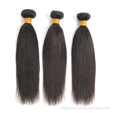Yaki straight hair bundles100% Human Hair Weave Bundles,human hair extension bundles with closure,Brazilian Hair bundles of hu